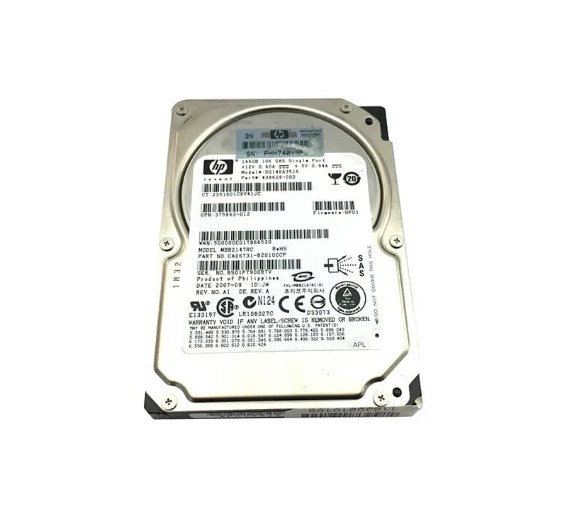 HP 438628-002 146GB 3Gb/s SAS 10000 2.5-in Hard Drive