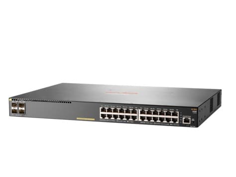 HP JL261-61101 Aruba 2930F 24-PortPoE+ 4x SFP Uplink Switch