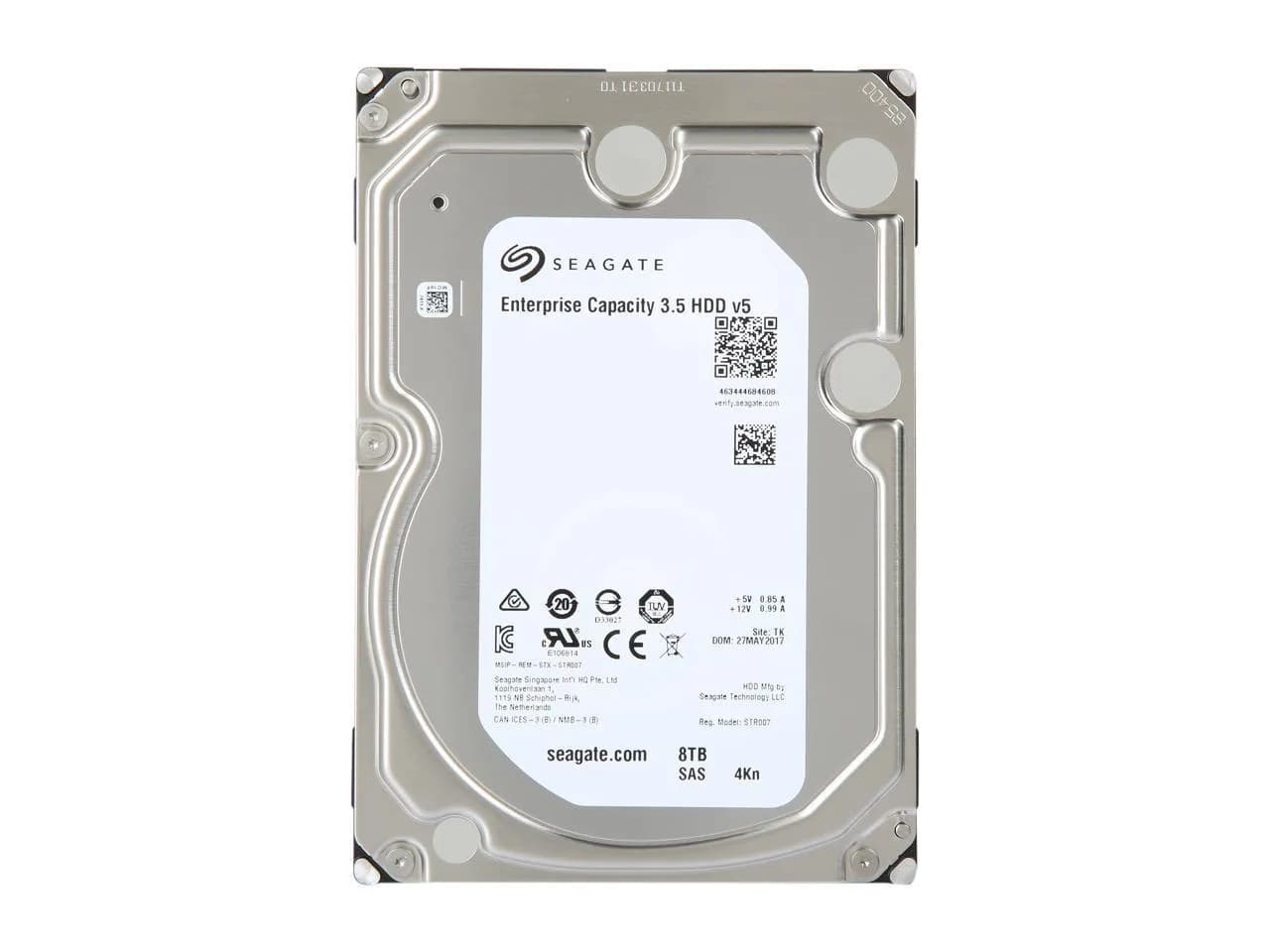 Seagate ST8000NM0065 8TB 12Gb/s SAS 7200 3.5-inch 256MB Hard Drive