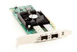 0CG7YT - Dell Dual Port Fiber 10GB SFP+ PCI-e x8 Fibre Over Ethernet Adapter by Emulex for PowerEdge
