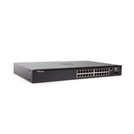 0GF8HJ - Dell Networking N2024P 24-Port 24 x 10/100/1000 + 2 x 10 Gigabit SFP+ PoE+ Rack-Mountable Switch