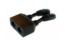 0K9703 - Dell Dual dongle (Black) for RJ45 phone extension for dual NIC connector