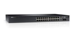 210-ABNV - Dell PowerConnect N2024 24-Port 24 X 10/100/1000 + 2 X 10 GIGABIT SFP+ Layer 3 Managed Rack-Mountable Networking Switch