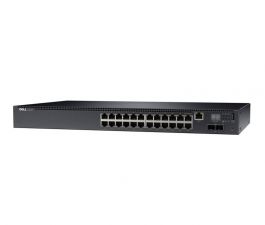 210-ABPO - Dell Networking N2024P 24-Port 24 x 10/100/1000 + 2 x 10 Gigabit SFP+ PoE+ Rack-Mountable Switch