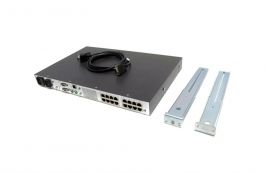 262586-B21 - HP 16-Port IP KVM Console Switch Box 3x1x16 RJ-45 Server 1U Rack-Mountable