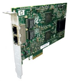 374443-001 - HP NC380T PCI-Express Dual Port 1000Base-T Multifunction Gigabit Ethernet Server Adapter Network Interface Card (NIC)