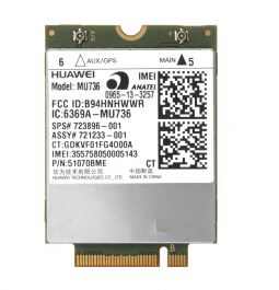 721233-001 - HP Mini PCI MU736 HS3114 HSPA+ GPS Wireless Mobile Broadband Module with 2 WWAN