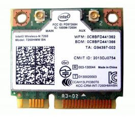 7260HMWBN - Intel Wireless-N 7260 PCI Express Half Mini Network Adapter