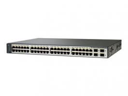 Cisco Catalyst 3750V2-48PS - Switch - L3 - managed - 48 x 10/100 (PoE) + 4 x SFP - rack-mountable - PoE - refurbished