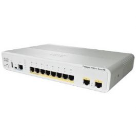 Cisco Catalyst Compact 2960C-8TC-L - Switch - managed - 8 x 10/100 + 2 x shared Gigabit SFP - desktop, rack-mountable, wall-mountable - refurbished