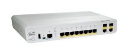 Cisco Catalyst Compact 2960C-8TC-S - Switch - managed - 8 x 10/100 + 2 x shared Gigabit SFP - desktop, rack-mountable, wall-mountable - refurbished