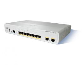 Cisco Catalyst Compact 2960CPD-8TT-L - Switch - managed - 8 x 10/100 + 2 x 10/100/1000 - desktop - refurbished
