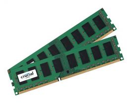 CT2K51264BD160BJ - Crucial 8GB Kit (2 X 4GB) DDR3-1600MHz PC3-12800 non-ECC Unbuffered CL11 240-Pin DIMM 1.35V Low Voltage Memory