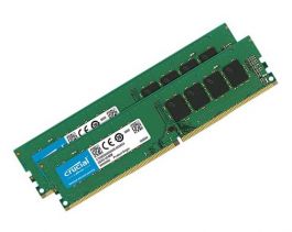 CT2K8G4DFS8266 - Crucial 16GB Kit (2 x 8GB) DDR4-2666MHz PC4-21300 non-ECC Unbuffered CL19 288-Pin DIMM 1.2V Single Rank Memory
