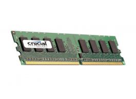 CT767244 - Crucial 4GB Kit (2X2GB) DDR2-800MHz PC2-6400 non-ECC Unbuffered CL6 240-Pin DIMM 1.8V Memory