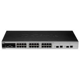 DES-3526 - D-Link 24-Port 10/100Mbps Stackable Layer 2 Managed Switch with 2 Gigabit Combo Base-T/ SFP Ports