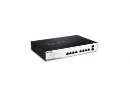 DGS-1100-10MP - D-Link 10-Port 10/100/1000 (PoE+) Unmanaged Gigabit Ethernet Switch with 2 Gigabit SFP Ports