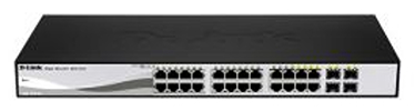 DGS-1210-24 - D-Link 24-Port Gigabit WebSmart Switch with 4 Combo SFP