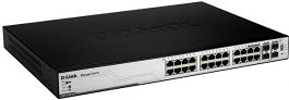 DGS-3100-24P - D-Link Managed 24-Port Gigabit Stackable PoE Layer 2 Switch + 4 combo SFP + 20 Gig Stacking