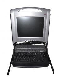 PF033 - Dell 15-inch LCD 15FP 1U Rack Mounted KVM Console