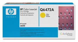 Q6472A - HP 502A Toner Cartridge (Yellow) for Color LaserJet 3600 Series Printer