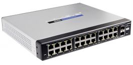SR2024C - Linksys 24-Port 10/100/1000 Gigabit Switch + 2 Mini-GBIC Ports