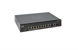 SRW2008MP-K9-NA - Cisco 10-Port 10/100/1000Base-T Layer-3 Managed Rack-Mountable Gigabit Ethernet Switch