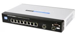 SRW2008MP - Linksys 8-Port 10/100/1000 RJ-45 Ports Ethernet Switch and 2 Shared MiniGBIC Slots with WebView and Maximum POE