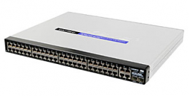 SRW248G4P - Linksys 48-Port 10/100 + 4-Port Managed Gigabit Ethernet Switch with Webview PoE