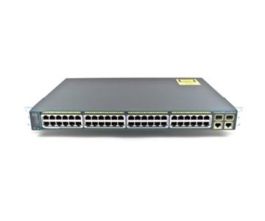 WS-C2960+-48PST-L - Cisco Catalyst 2960 Plus 48 x 10/100 (PoE) + 2 x SFP + 2 x 10/100/1000 Rack-mountable 1U Network Switch