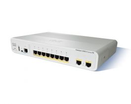 WS-C2960CX-8PC-L - Cisco Catalyst 10-Port 10/100/1000 Managed Rack-Mountable Gigabit Ethernet Switch