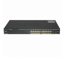 WS-C2960X-24TS-LL - Cisco Catalyst 2960X 24-Port 24 x 10/100/1000 + 2 x Gigabit SFP 120/230V AC Managed 1U Rack-Mountable Switch