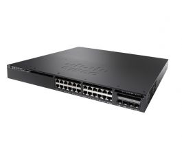 WS-C3650-24PD-L - Cisco Catalyst 3650 24-Port 10/100/1000 (PoE+) + 2 x 10 Gigabit SFP+ Managed 1U Rack-Mountable Switch