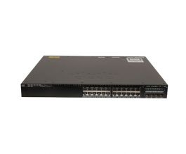 WS-C3650-24PD-S - Cisco Catalyst 3650 24-Ports 10/100/1000Mbps PoE+ 2x 10G Uplink Port Rack-mountable Manageable Ethernet Switch