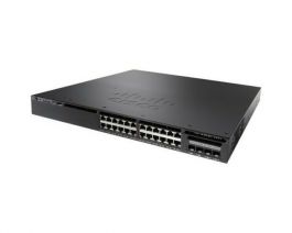 WS-C3650-24PS-S - Cisco Catalyst 3650 24-Ports 10/100/1000 + 4 x SFP Layer-3 Managed Stackable 1U Rack-Mountable Switch