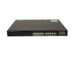 WS-C3650-24TD-S - Cisco Catalyst 24-Port 10/100/1000 + 2 x 10 Gigabit SFP+ Port Managed Rack-mountable Network Switch