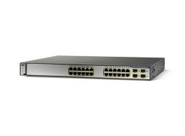 WS-C3750G-24PS-S - Cisco Catalyst 24-Port 10/100 Layer-3 Managed Stackable Gigabit Ethernet Switch