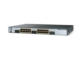 WS-C3750G-24T-E - Cisco Catalyst 3750 24-Port 24 x 10/100/1000T RJ-45 Manageable Layer3 1U Rack-Mountable Stackable Switch