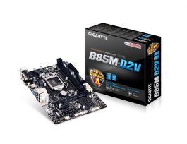 GA-B85M-D2V - Gigabyte Motherboard CPU i3 i5 i7 LGA1150 Intel B85 DDR3 SATA3 USB 3.0