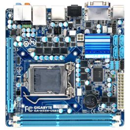 GA-H55N-USB3 - Gigabyte Tech Gigabyte Socket 1156/ Intel H55/ USB3/ A&V&GbE/ Mini-ITX Motherboard