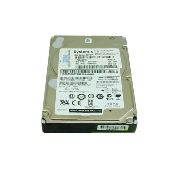 00AD055 - IBM 300GB 10000RPM SAS 6Gb/s 2.5-Inch Hard Drive