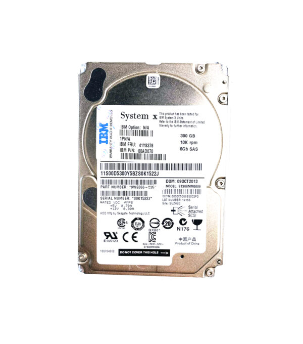 00AD070 - IBM 300GB 10000RPM SAS 6Gb/s 2.5-Inch Hard Drive