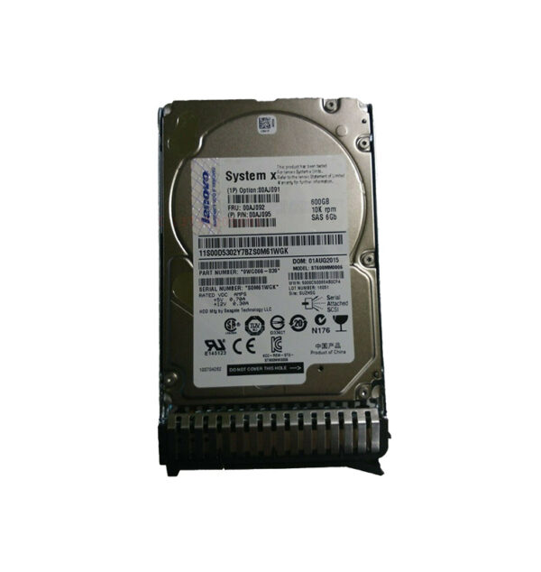 00AJ091 - IBM 600GB 10000RPM SAS 6Gb/s Hot Swappable 2.5-Inch Hard Drive