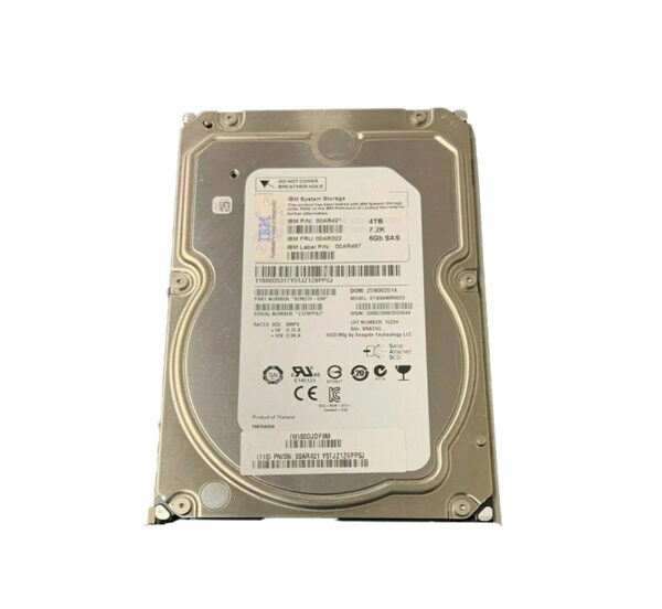 00AR487 - IBM 4TB 7200RPM SAS 6Gb/s 128MB Cache 3.5-Inch Nearline Hard Drive for Storwize V7000 Gen2