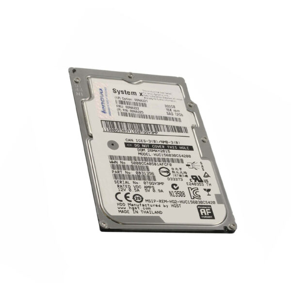 00NA221 - IBM 300GB 15000RPM 2.5-inch SAS-12GB/s G3 512E Hot Swapable Hard Drive with Tray