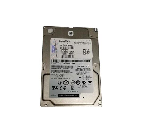 00Y2427 - IBM 146GB 15000RPM SAS 6Gb/s Hot Swappable 2.5-Inch Hard Drive
