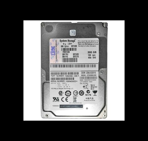 00Y2499 - IBM 300GB 15000RPM SAS 6Gb/s Hot-Swappable 2.5-Inch Hard Drive
