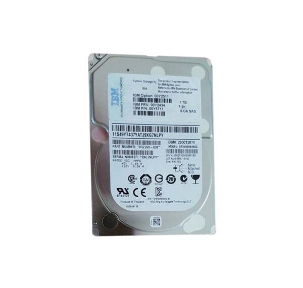 00Y5711 - IBM 1TB 7200RPM SAS 6Gb/s 2.5-Inch Hard Drive for Storwize V3500