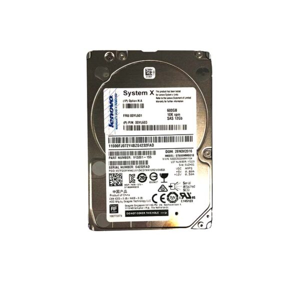 00YL601 - IBM 600GB 10000RPM SAS 6Gb/s Hot Swappable 2.5-Inch Hard Drive