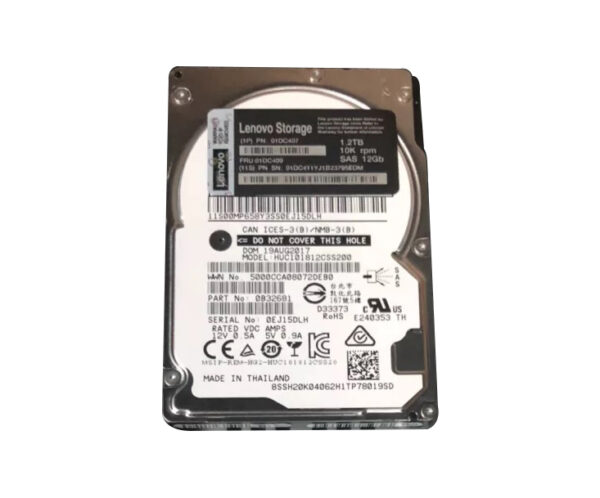 01DC407 - Lenovo 1.2TB 10000RPM SAS 2.5-Inch Hard Drive
